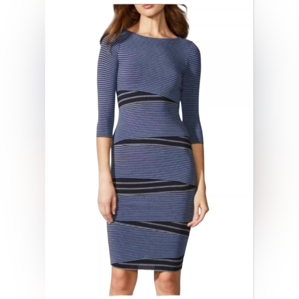 NWOT Anthropologie Bailey 44 Arcade Bodycon Striped Dress Tiered XS